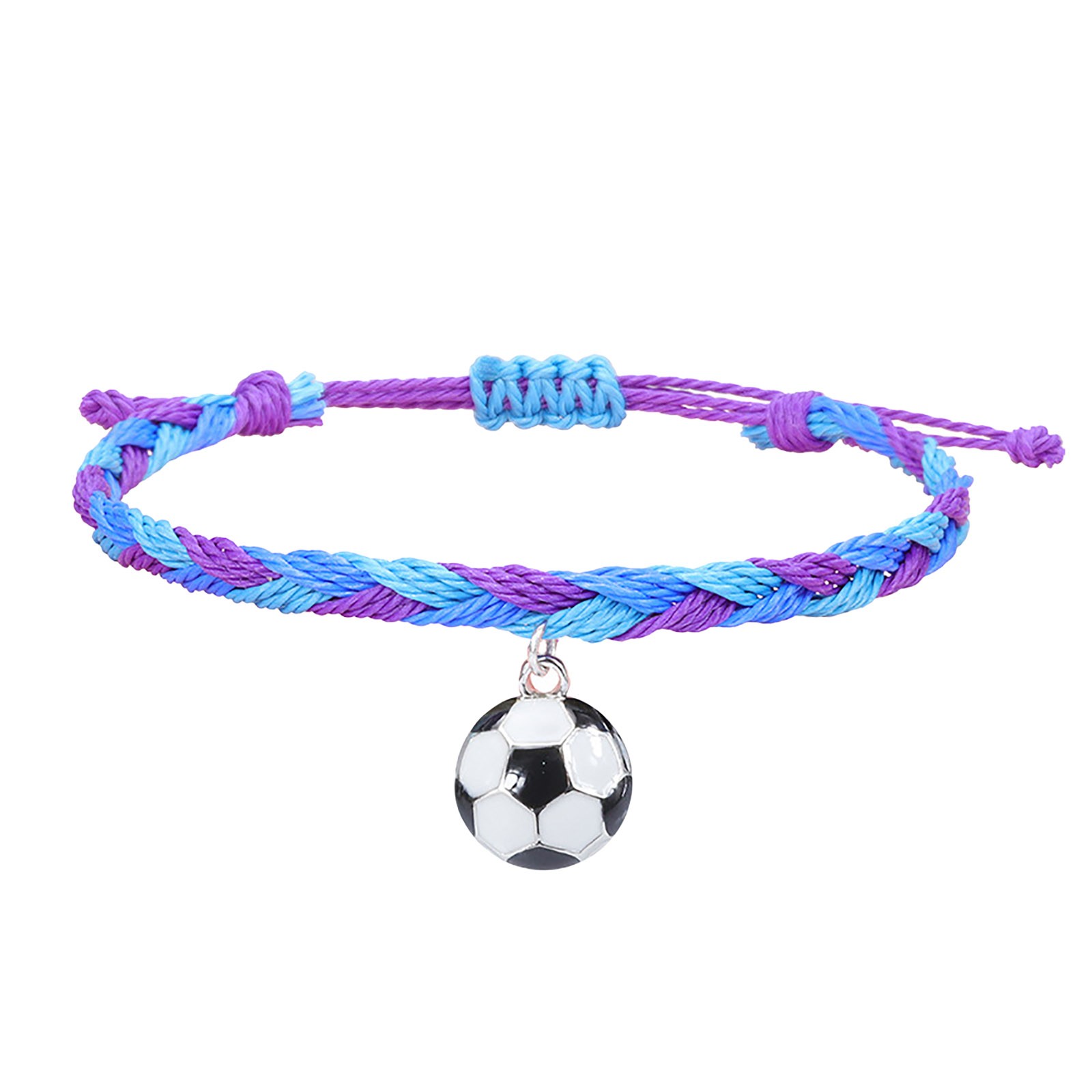 thumbnail image 2 of Pulseras de Fútbol Charm Favors Fútbol Negro Rojo Blanco Marrón Pulseras de Fútbol Cuentas Ajustable Inspirational for Teens Adults Sport Birthday Football Favors For, 2 of 2
